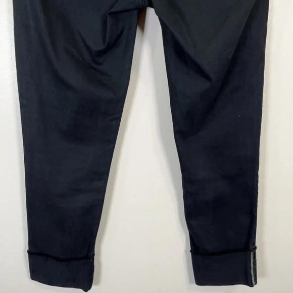 AG Adriano Goldschmied The Stevie Cuff Ankle Straight Petite Dark Wash Jeans - Picture 12 of 13